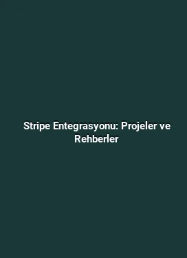 Stripe Entegrasyonu: Projeler ve Rehberler