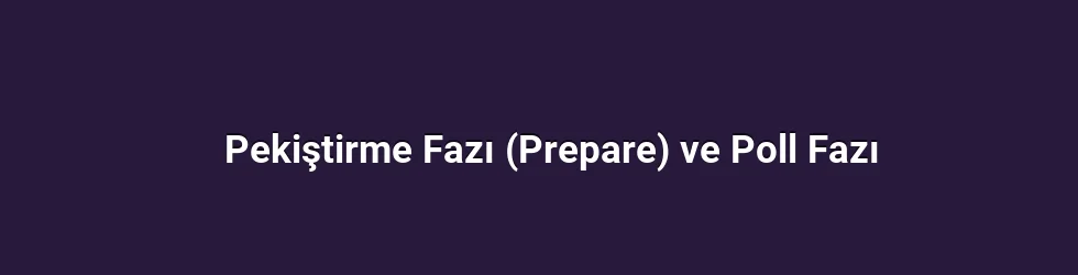 Pekiştirme Fazı (Prepare) ve Poll Fazı
