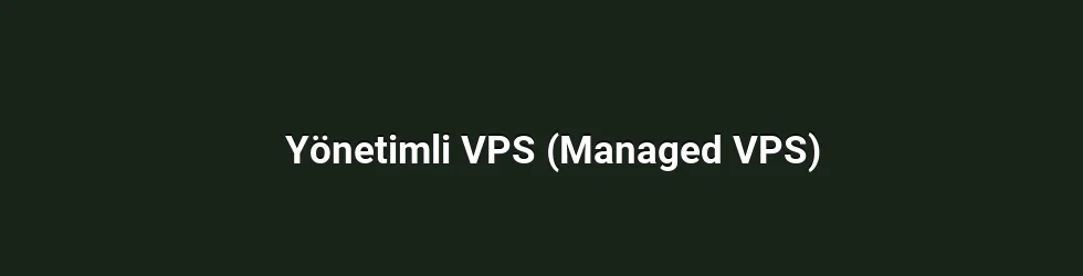 Yönetimli VPS (Managed VPS)