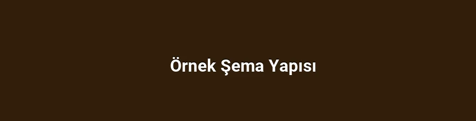 Örnek Şema Yapısı
