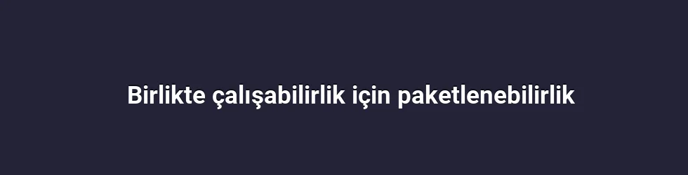 Birlikte çalışabilirlik için paketlenebilirlik