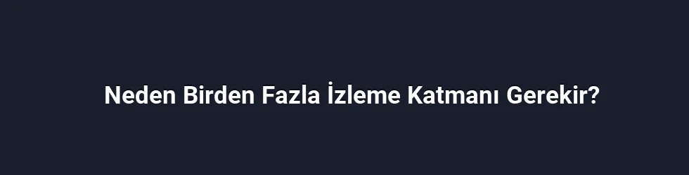Neden Birden Fazla İzleme Katmanı Gerekir?